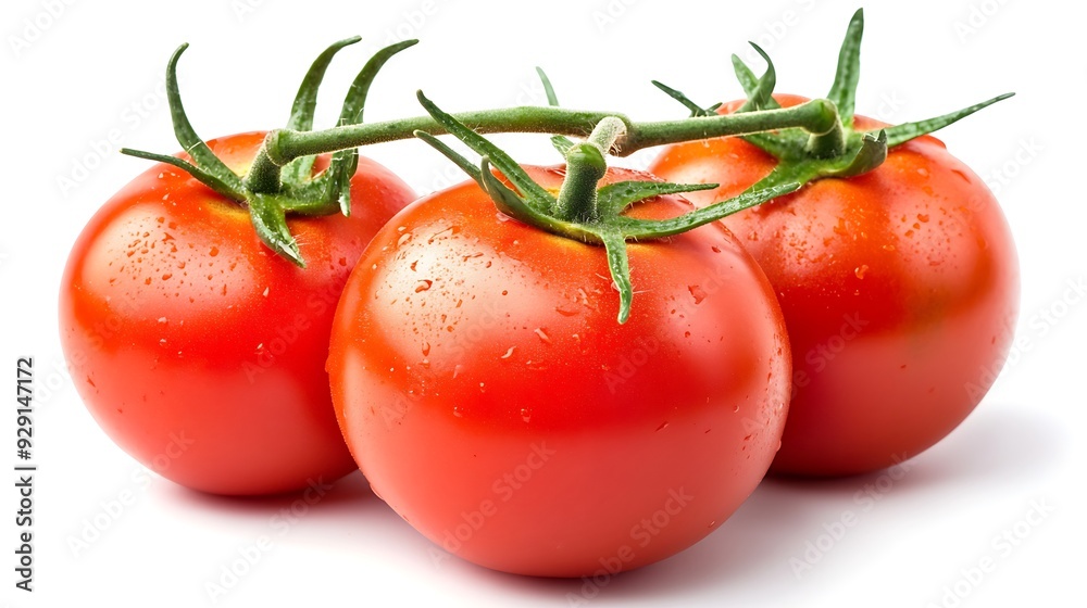 Red tomatos isolated on white background Red tomatos isolated on white background