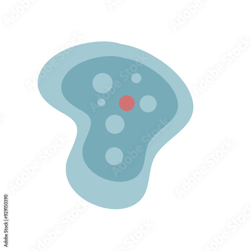 illustration of Healthcare and Medical education drawing chart of Amoeba for Science Biology study