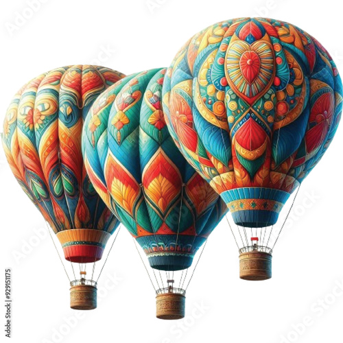 Air balloons vector