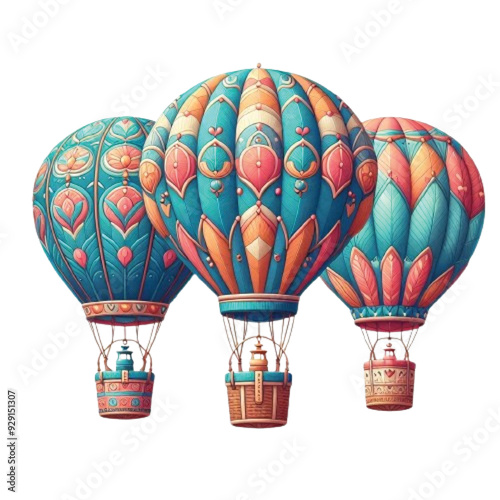 Air balloons vector