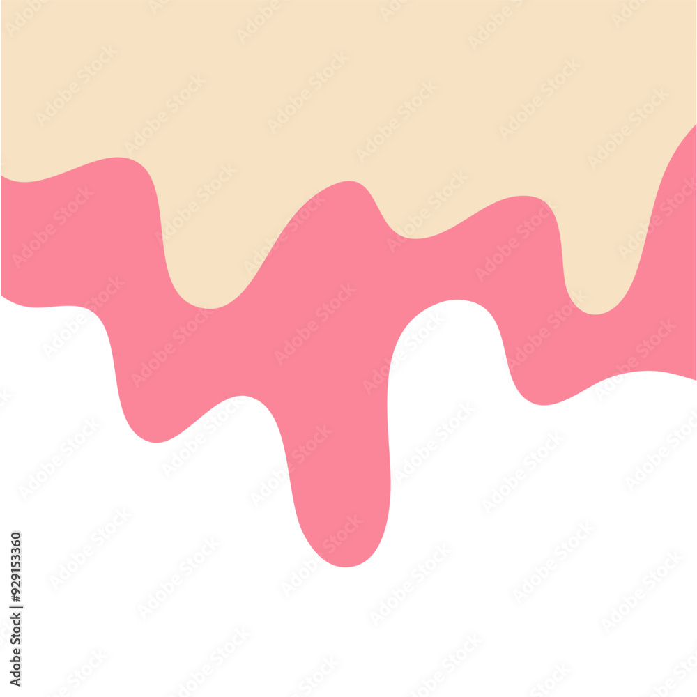 Double Vanilla milk and strawberry ice cream melted Double Vanilla milk and strawberry ice cream melted