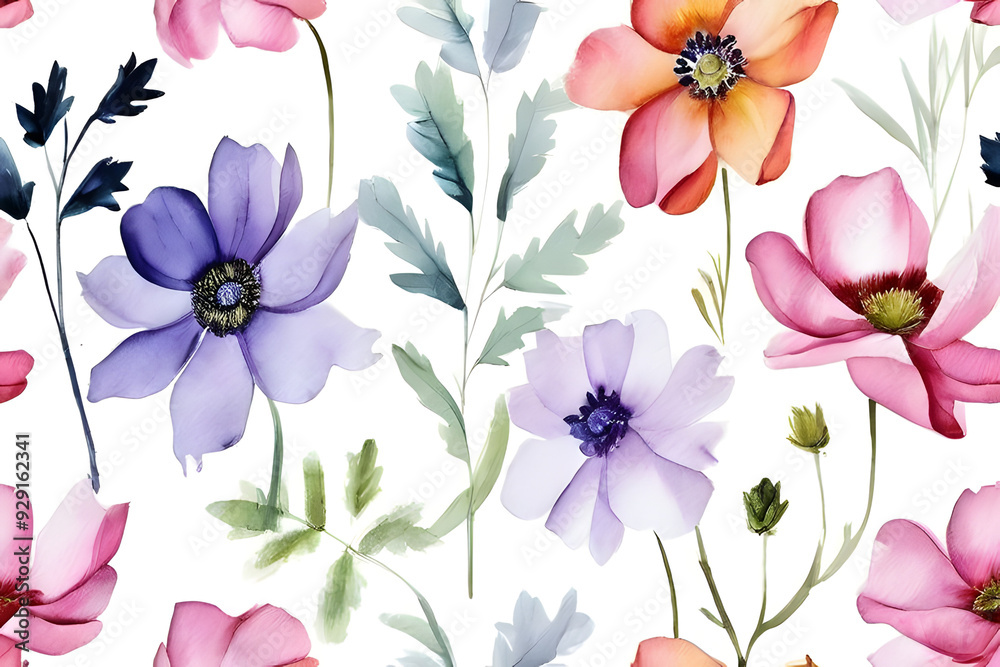 Obraz premium seamless pattern with flowers