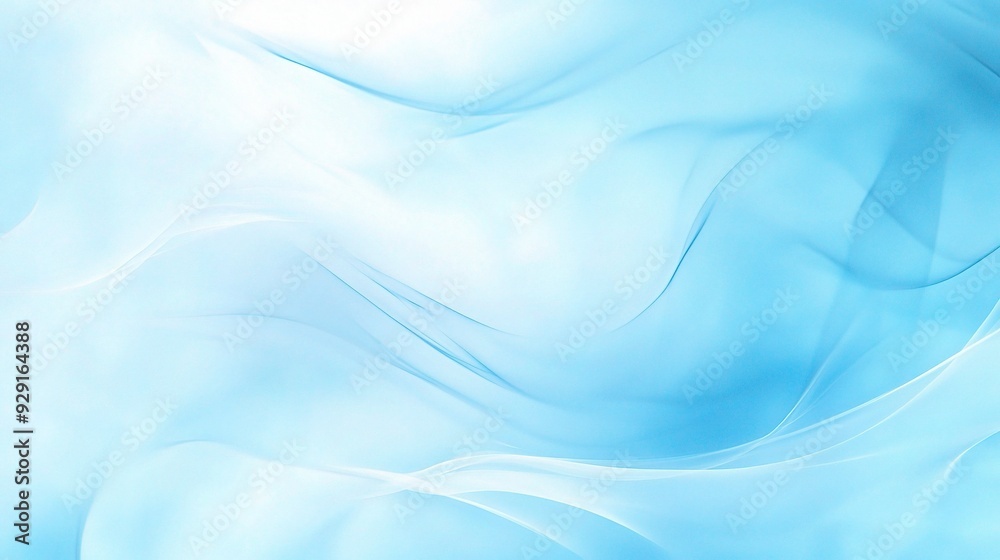 Fototapeta premium Abstract Blue Fabric Texture: A soft, ethereal blue fabric drapes gracefully