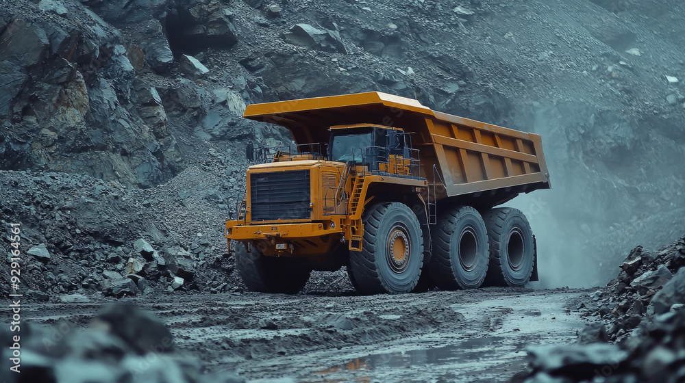 large mining truck working in a mine, quarry, pit, minerals, coal, rocks, transport, transport, huge yellow car, equipment, ore, soil, crushed stone, industry, gypsum, clay, granite, graphite, wheels large mining truck working in a mine, quarry, pit, minerals, coal, rocks, transport, transport, huge yellow car, equipment, ore, soil, crushed stone, industry, gypsum, clay, granite, graphite, wheels