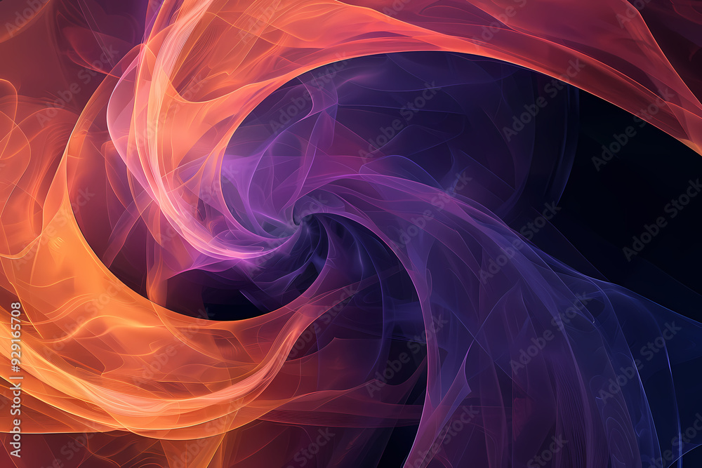 Obraz premium abstract dynamic shape purple background