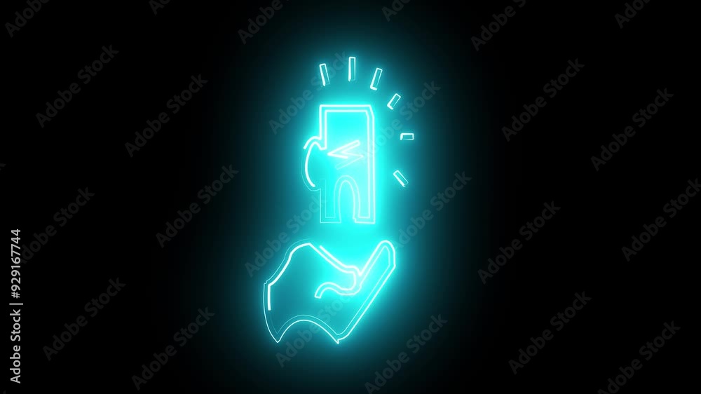 Education is explained by neon line hand signal by lighting people future. Unity is power Education is explained by neon line hand signal by lighting people future. Unity is power