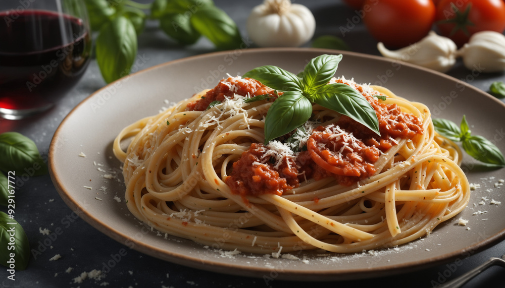 spaghetti with meatballs