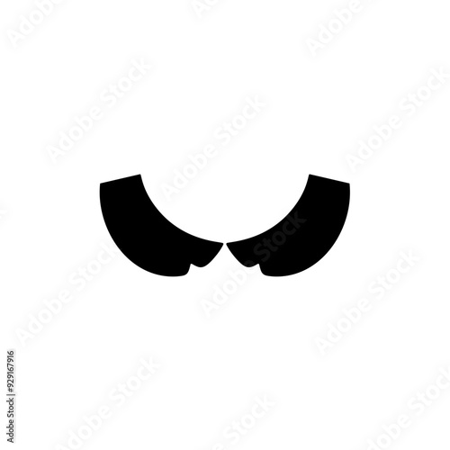 Hand-drawn collar and neck line vector drawings for clothes and fashion items.