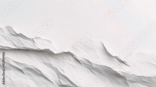 Abstract White Mountain Range Minimalist Background: A serene and minimalist background featuring a white mountain range, evoking a sense of peace and tranquility. 