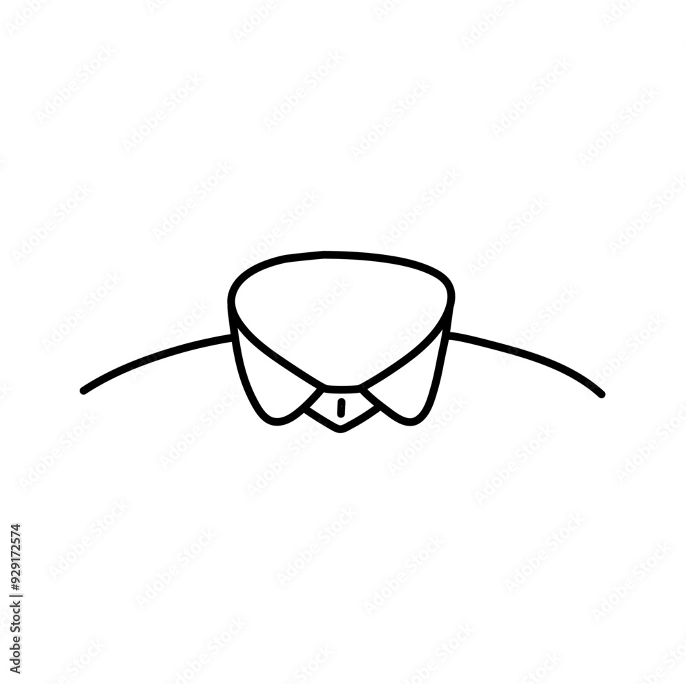 shirt necklines flat sketch vector illustration shirt necklines flat sketch vector illustration