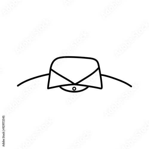 shirt necklines flat sketch vector illustration