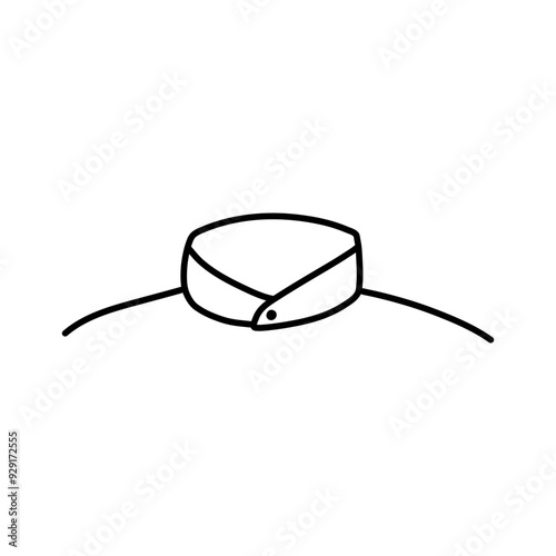 shirt necklines flat sketch vector illustration