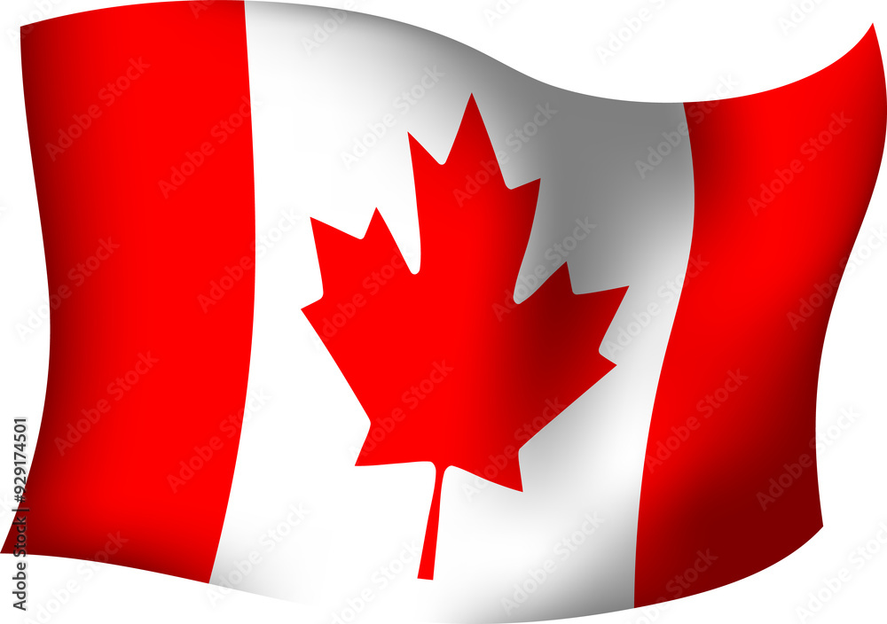 Canada Realistic 3D Waving Flag Canada Realistic 3D Waving Flag