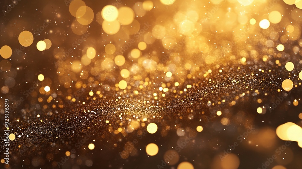 Golden Glitter Abstract Background Golden Glitter Abstract Background