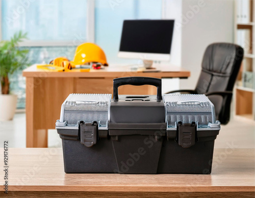 Toolbox on an office table, Generative IA