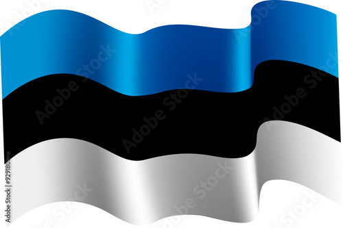 Estonia Realistic 3D Waving Flag