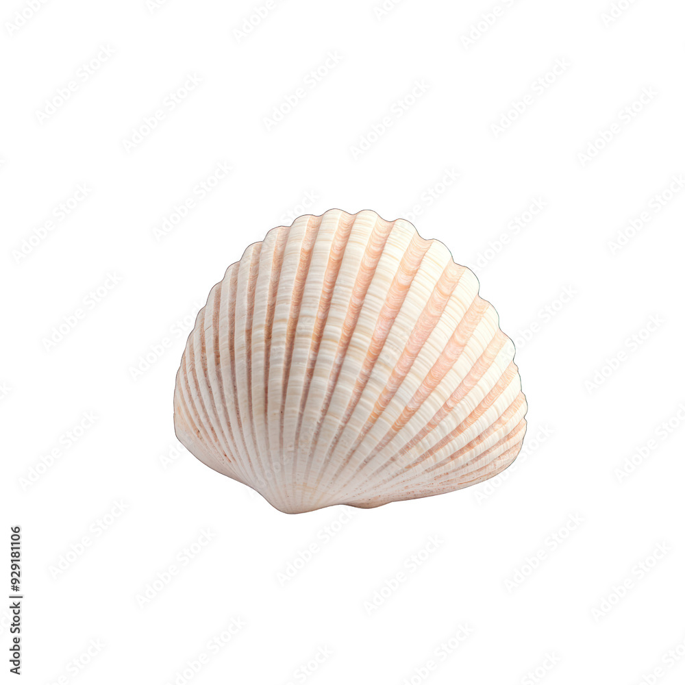 Beautiful scallop shell with delicate ridges, perfect for coastal themes, marine decor, or nature-inspired designs. transparent background Beautiful scallop shell with delicate ridges, perfect for coastal themes, marine decor, or nature-inspired designs. transparent background