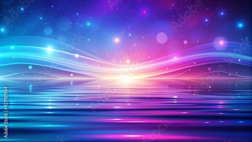 Vibrant abstract background with a mesmerizing cool-toned gradient of blues and purples, radiating a sense of calmness and serenity, perfect for digital designs.