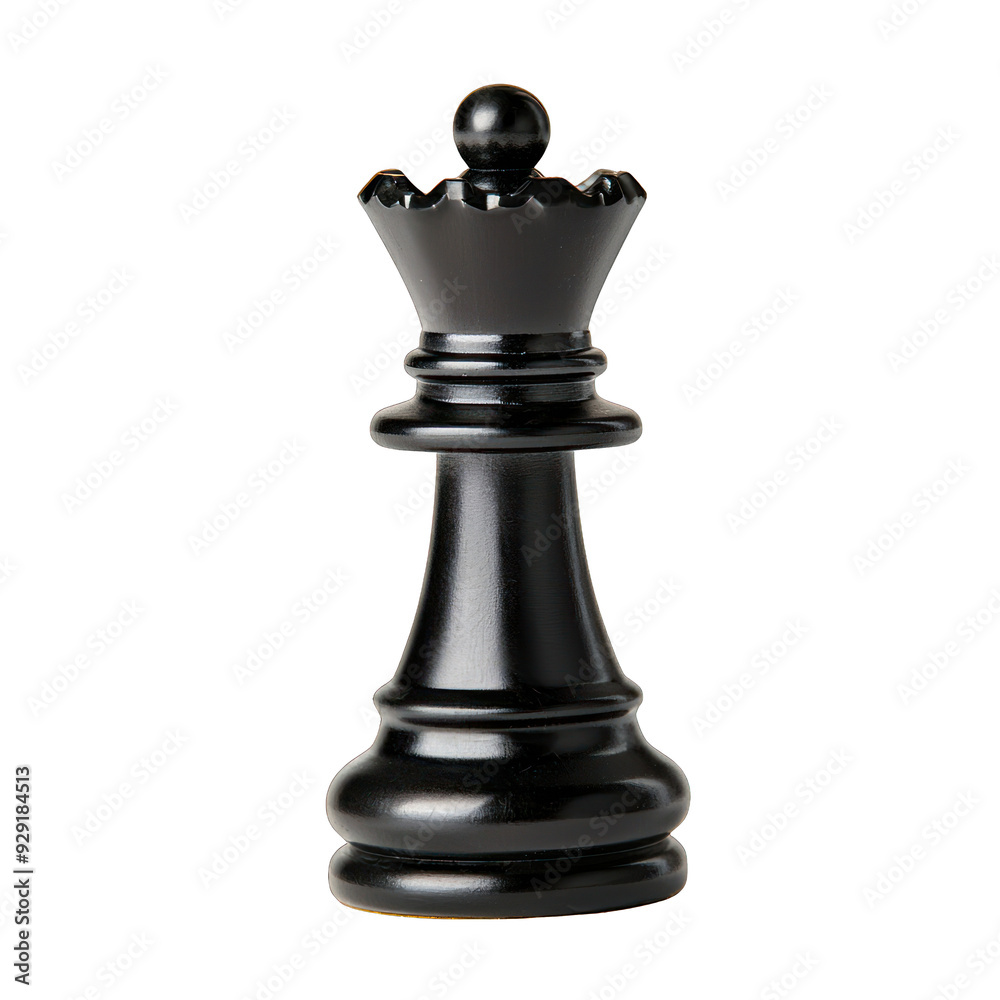 Elegant black chess piece representing the king, symbolizing strategy and power in a game of chess. transparent background Elegant black chess piece representing the king, symbolizing strategy and power in a game of chess. transparent background