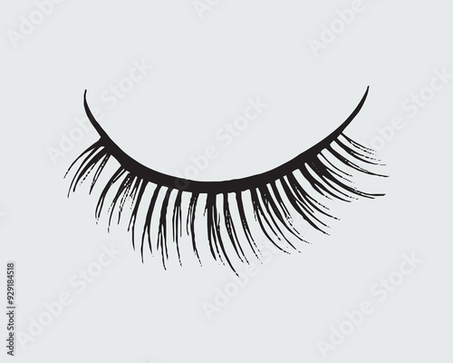 Set of eyelash brushes. Eyelash texture hair, spa, treatment, smooth, touching,
