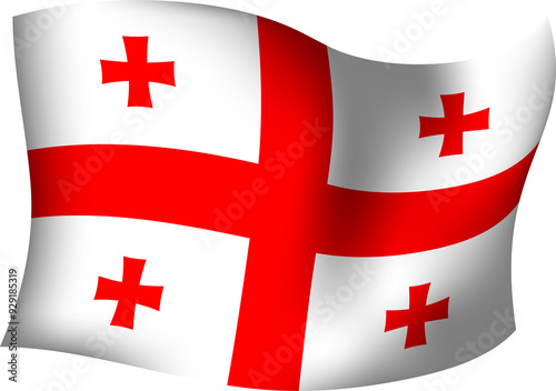 Georgia Realistic 3D Waving Flag