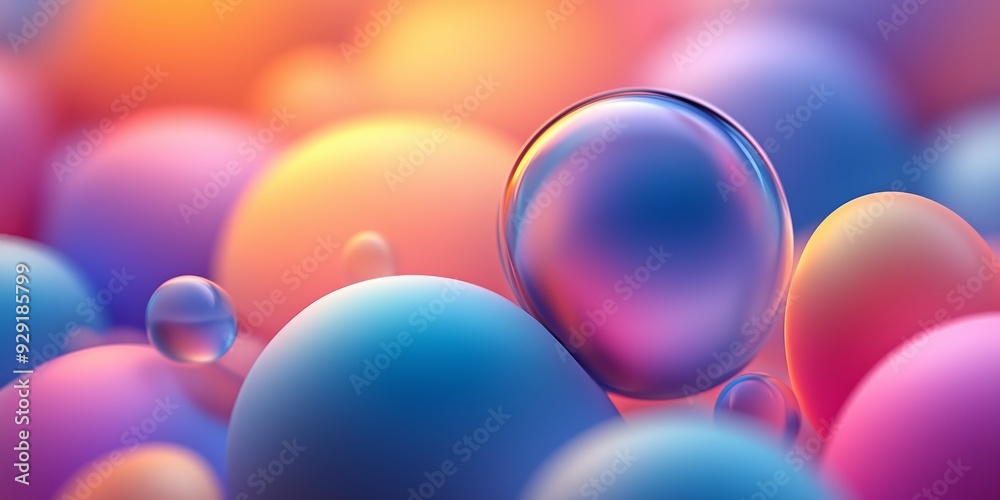 A vibrant and visually captivating image featuring a close-up of smooth, spherical shapes in various sizes. A vibrant and visually captivating image featuring a close-up of smooth, spherical shapes in various sizes.