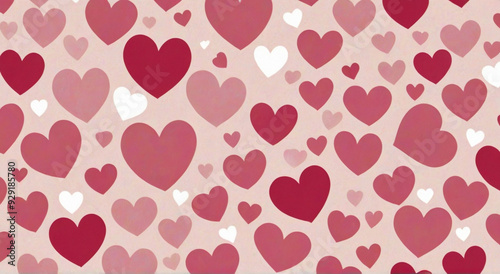 seamless background with hearts