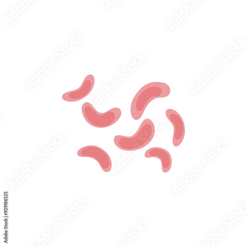 Viruses, germs and bacteria, microorganism types. Illness or disease microscopic cells and infection, microbes and antibodies.