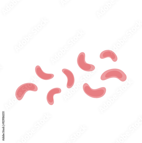 Viruses, germs and bacteria, microorganism types. Illness or disease microscopic cells and infection, microbes and antibodies.