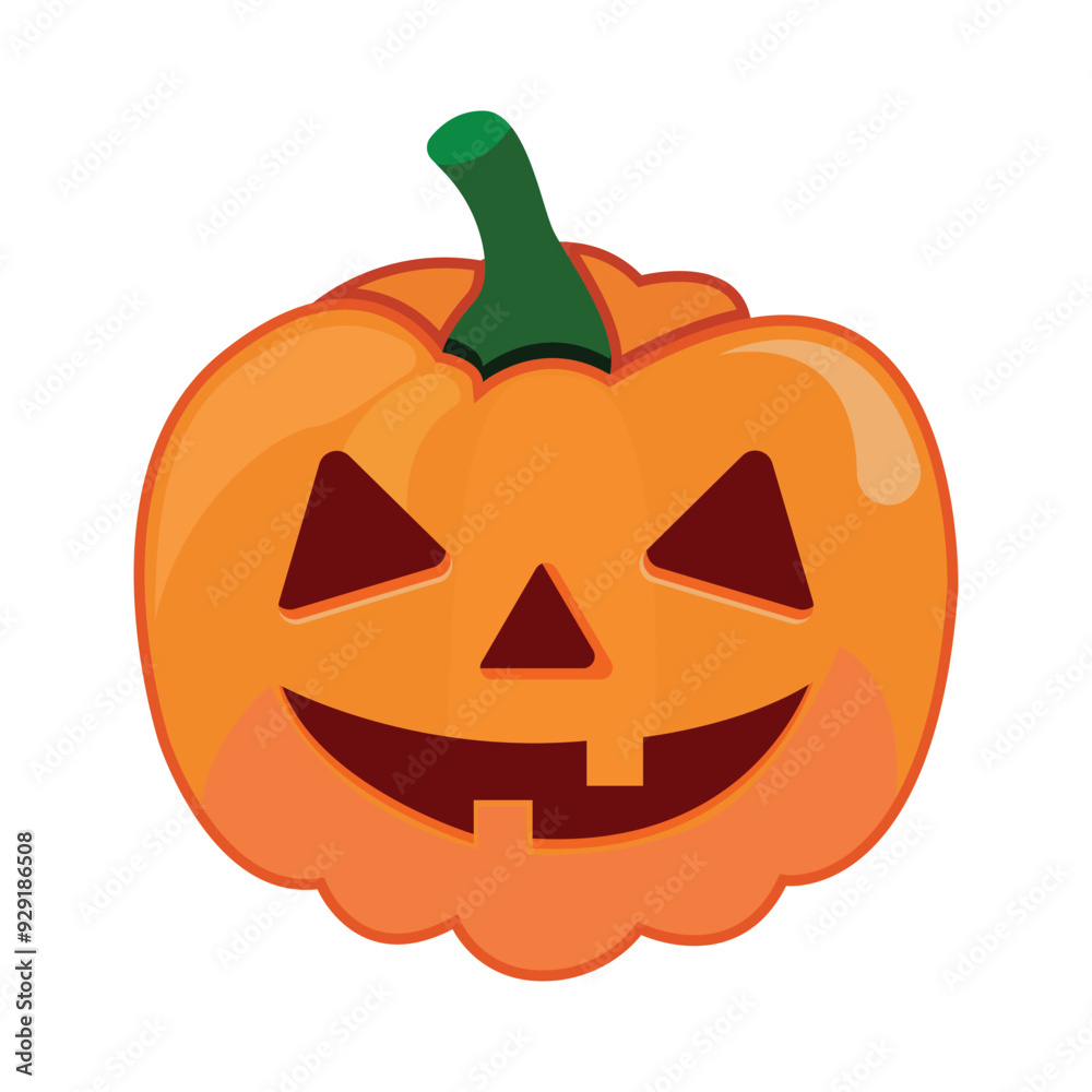halloween pumpkin icon design vector template