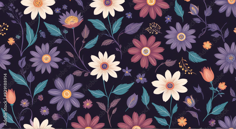 seamless floral background seamless floral background
