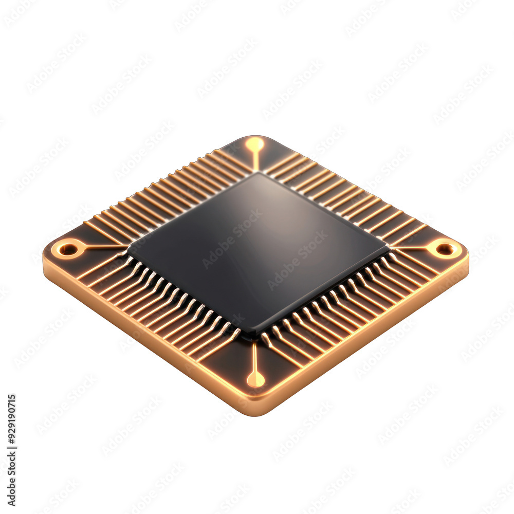 High-quality microchip with intricate circuit design, perfect for technology and electronics concepts. transparent background High-quality microchip with intricate circuit design, perfect for technology and electronics concepts. transparent background