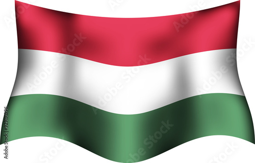 Hungary Realistic 3D Waving Flag