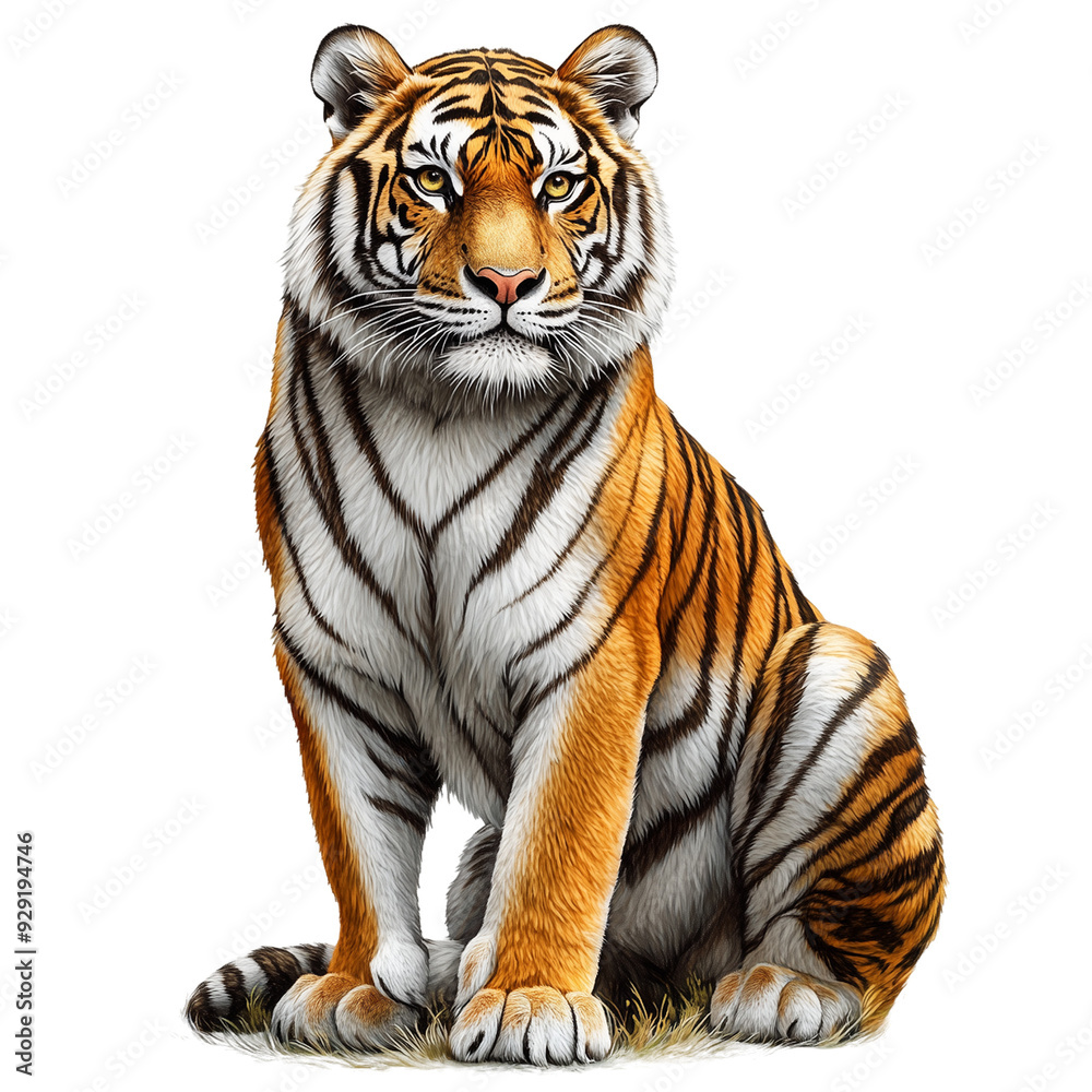 Obraz premium Tiger illustration, Feline