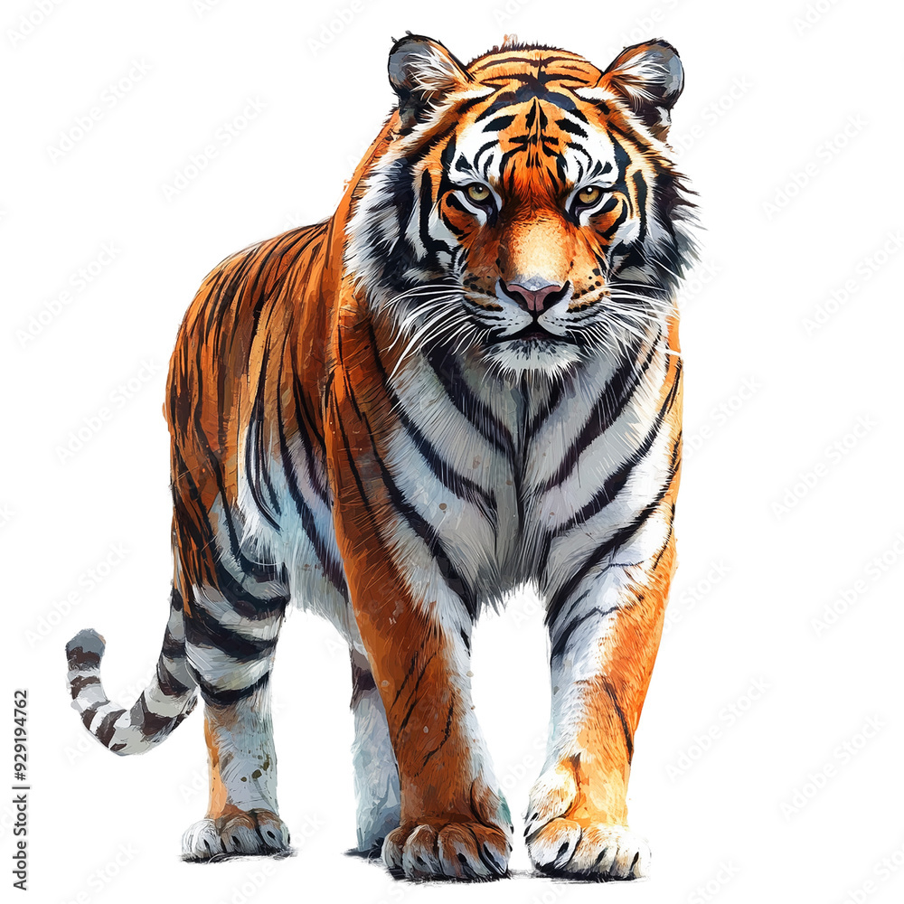 Fototapeta premium Tiger illustration, Feline