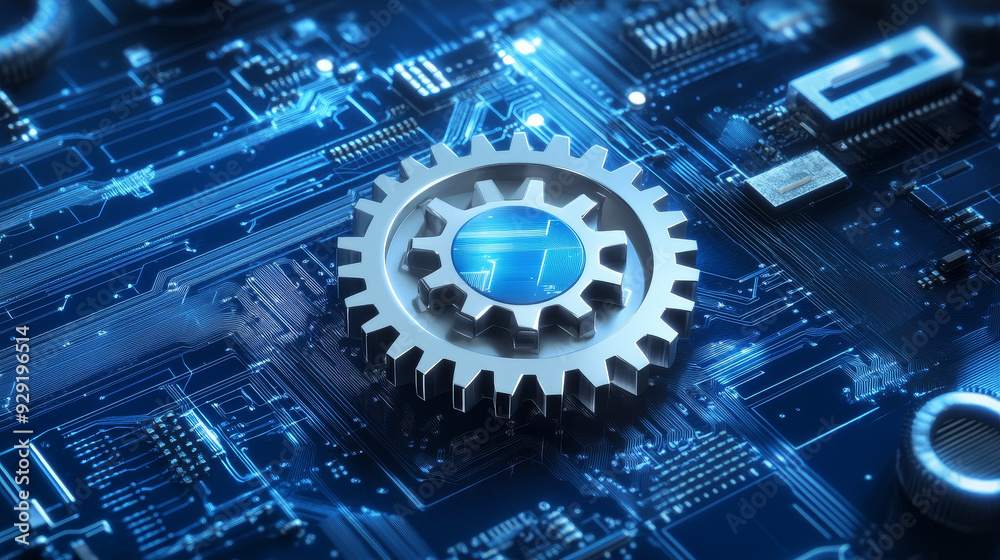 This image symbolizes technological advancement, intricate circuitry, seamless integration, precision engineering, and the power of automation. This image symbolizes technological advancement, intricate circuitry, seamless integration, precision engineering, and the power of automation.