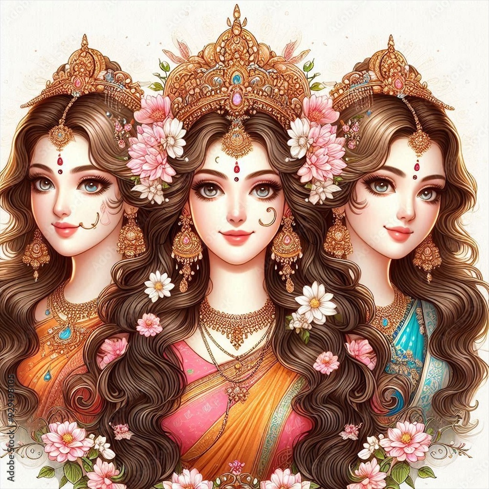 Obraz premium portrait of a woman in carnival mask