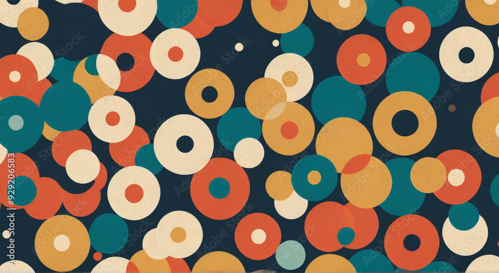 seamless pattern with circles seamless pattern with circles