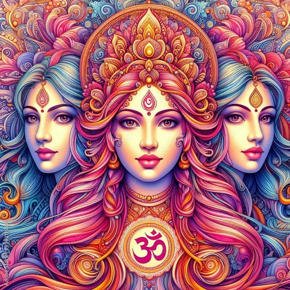 Fototapeta premium Hindu goddess shakti 