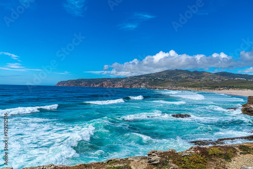 Cabo da Roca, il punto più occidentale d’Europa, un faro a picco sull’Oceano Atlantico, su falesie alte più di cento metri photo