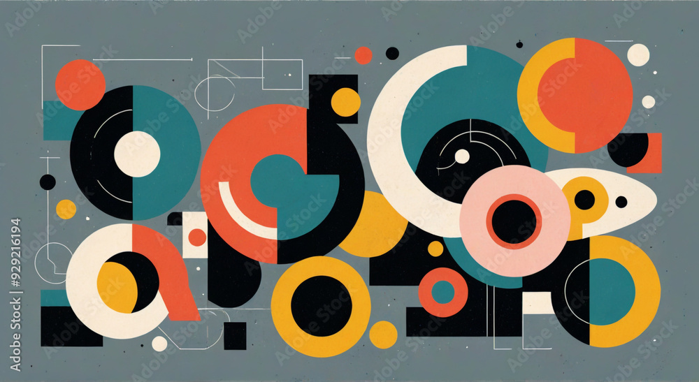 Obraz premium music background with speakers