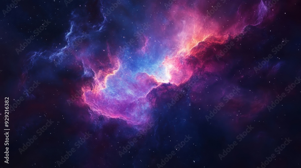 Stunning cosmic nebula with vibrant colors in deep space, showcasing the beauty of the universe and the mysteries of the cosmos. Stunning cosmic nebula with vibrant colors in deep space, showcasing the beauty of the universe and the mysteries of the cosmos.