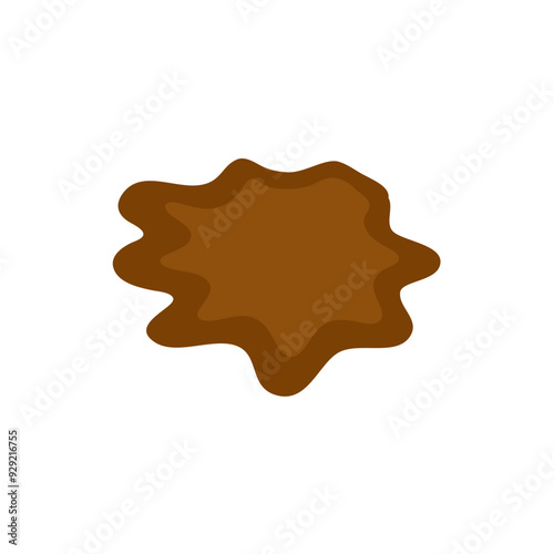 Puddle mud vector cartoon