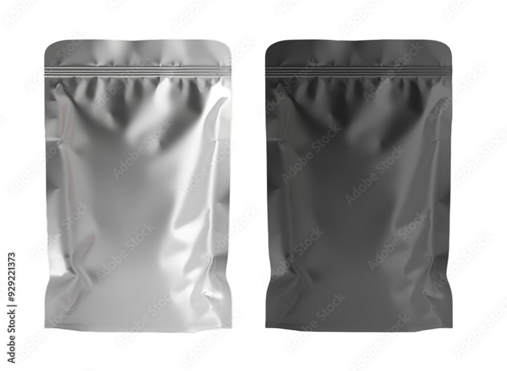 Pouch bag mockup, blank product package, 3D template. Stand up zipper plastic foil sachet or doypacks Pouch bag mockup, blank product package, 3D template. Stand up zipper plastic foil sachet or doypacks