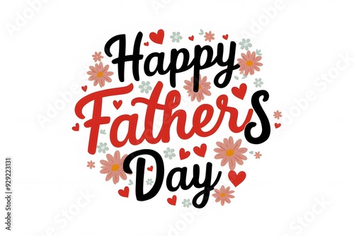 Wallpaper Mural Happy Father's Day caligraphy in vector Torontodigital.ca