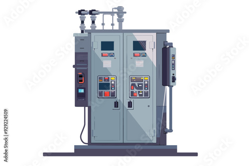 electrical cabinet stock image isolated vector style