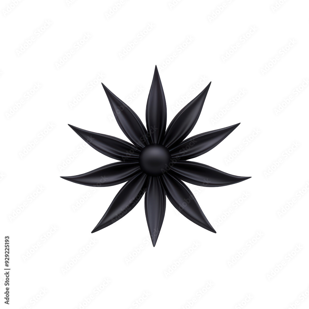 A stunning black flower design with sleek petals, perfect for adding elegance and sophistication to various creative projects. transparent background A stunning black flower design with sleek petals, perfect for adding elegance and sophistication to various creative projects. transparent background