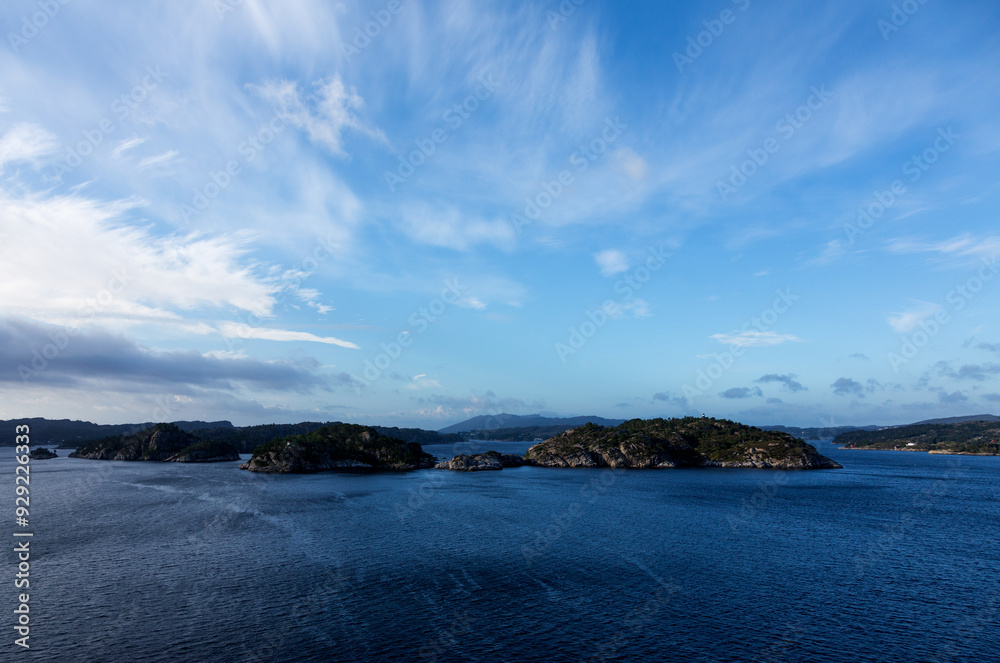 Panoramic view of the Norwegian coast. Panoramic view of the Norwegian coast.