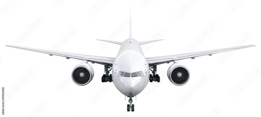 PNG Modern airplane front view PNG Modern airplane front view