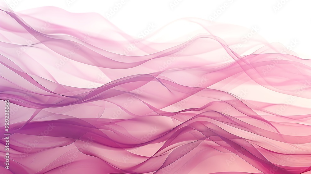 Abstract background featuring soft pink waves, creating a gentle and serene visual effect